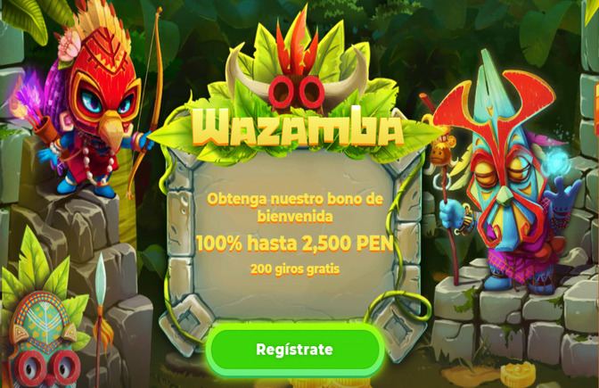 ¿Cuál es el bono de bienvenida de Wazamba Perú?